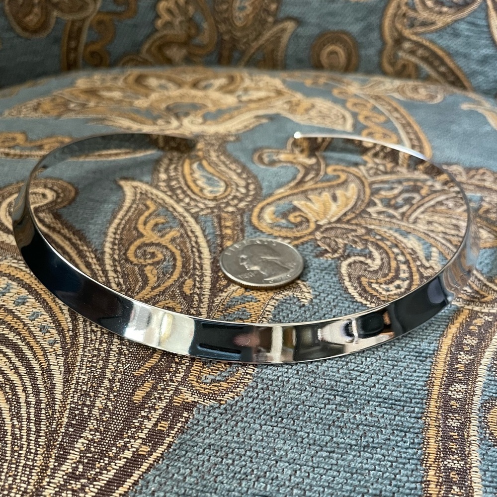 Silver Metal Neck Wire / Necklace  / Choker for slides